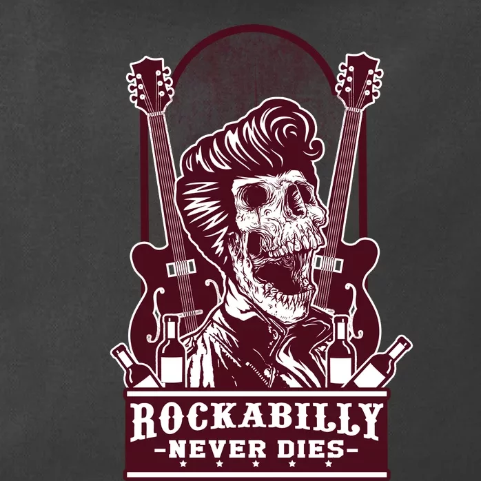 Rockabilly Never Dies Zip Tote Bag