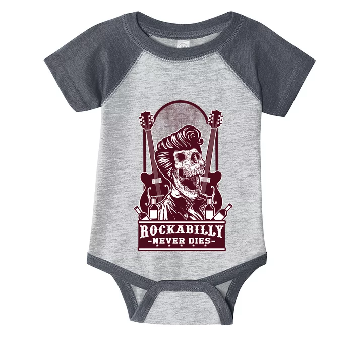 Rockabilly Never Dies Infant Baby Jersey Bodysuit