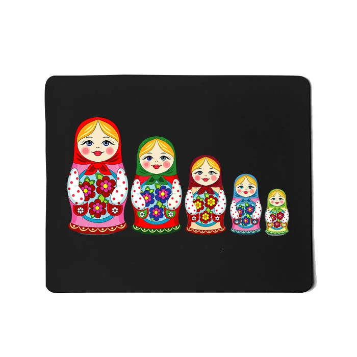 Russian Nesting Dolls Matryoshka Mousepad