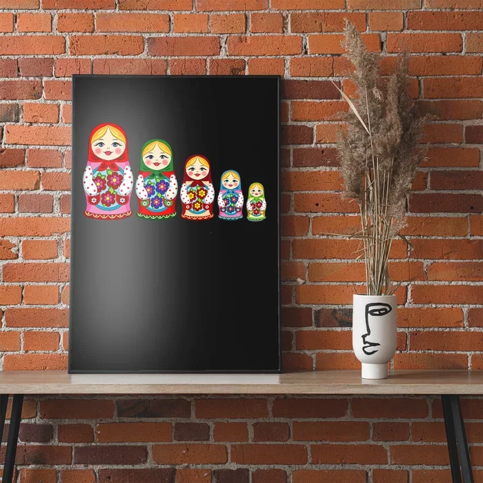 Russian Nesting Dolls Matryoshka Poster