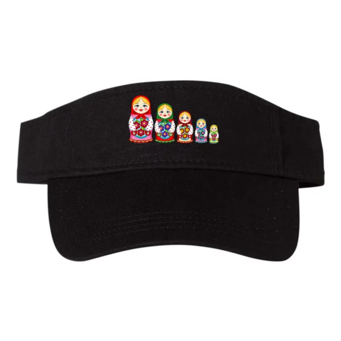 Russian Nesting Dolls Matryoshka Valucap Bio-Washed Visor