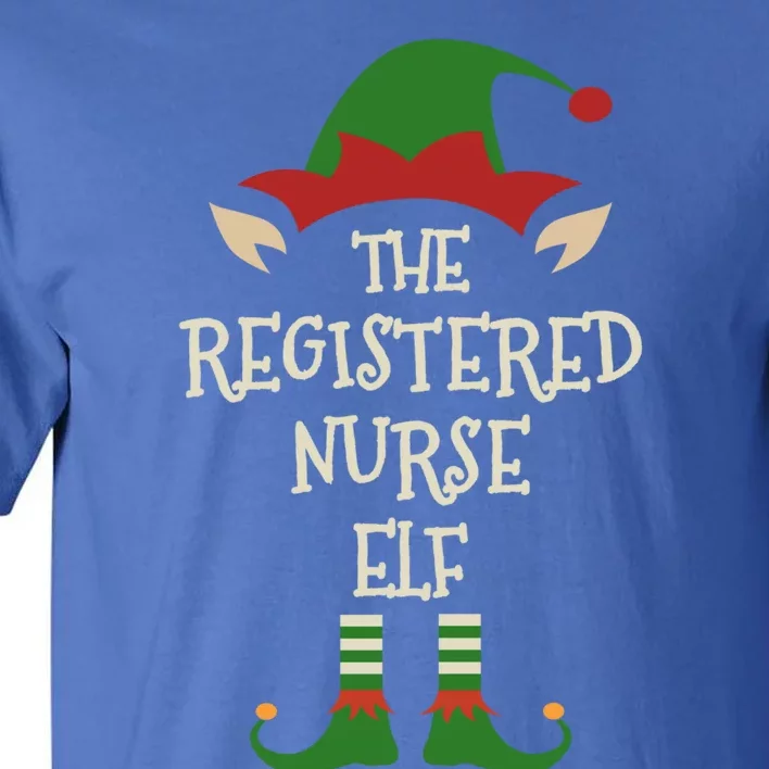 Registered Nurse Elf Funny Family Christmas Matching Group Funny Gift Tall T-Shirt