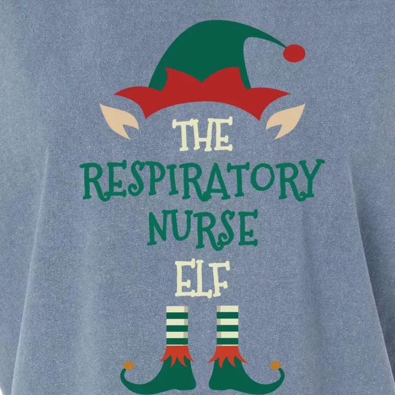 Respiratory Nurse Elf Family Matching Group Christmas Pajama Cute Gift Garment-Dyed Women's Muscle Tee