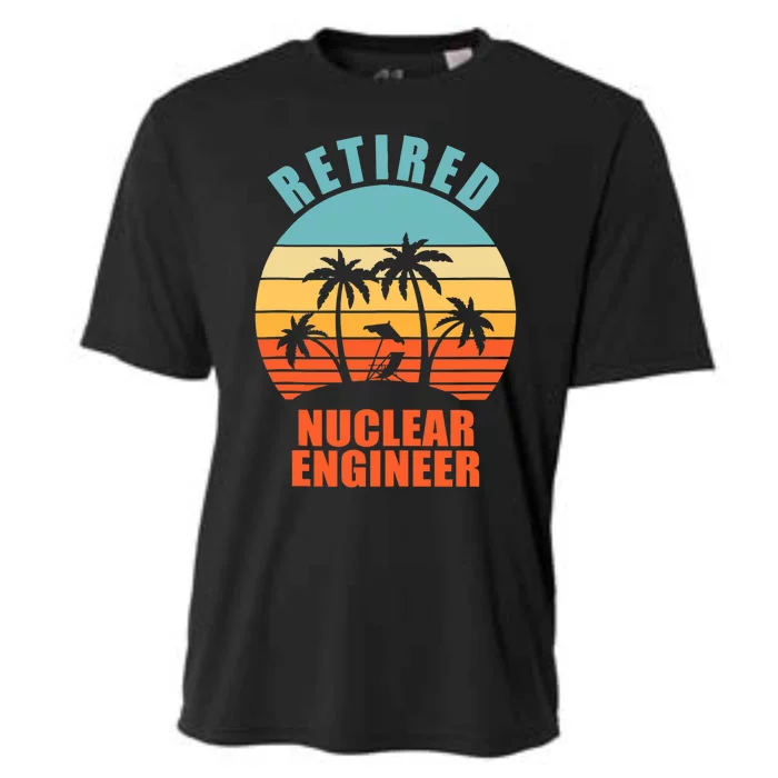 Retired Nuclear Engineer, Funny Happy Retirement Cooling Performance Crew T-Shirt