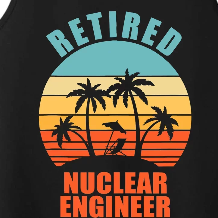 Retired Nuclear Engineer, Funny Happy Retirement Performance Tank