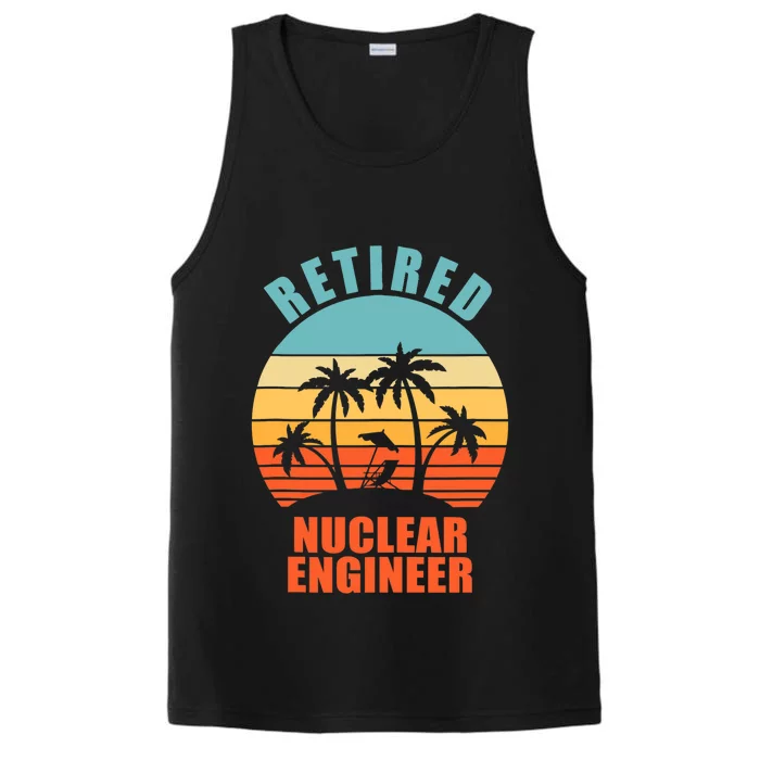 Retired Nuclear Engineer, Funny Happy Retirement Performance Tank