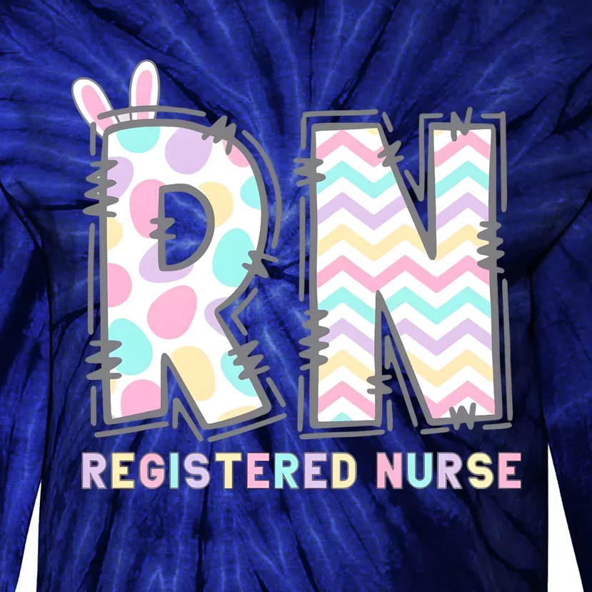 Registered Nurse Easter Day Tie-Dye Long Sleeve Shirt