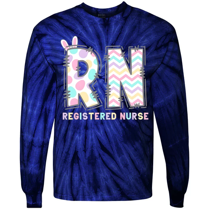 Registered Nurse Easter Day Tie-Dye Long Sleeve Shirt