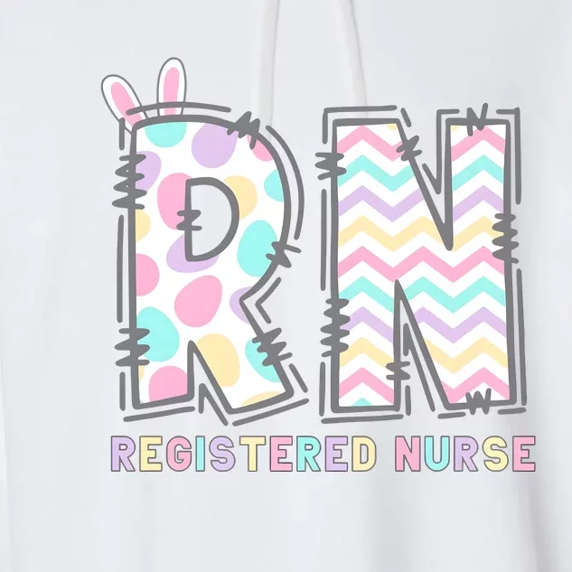 Registered Nurse Easter Day Garment-Dyed Fleece Hoodie