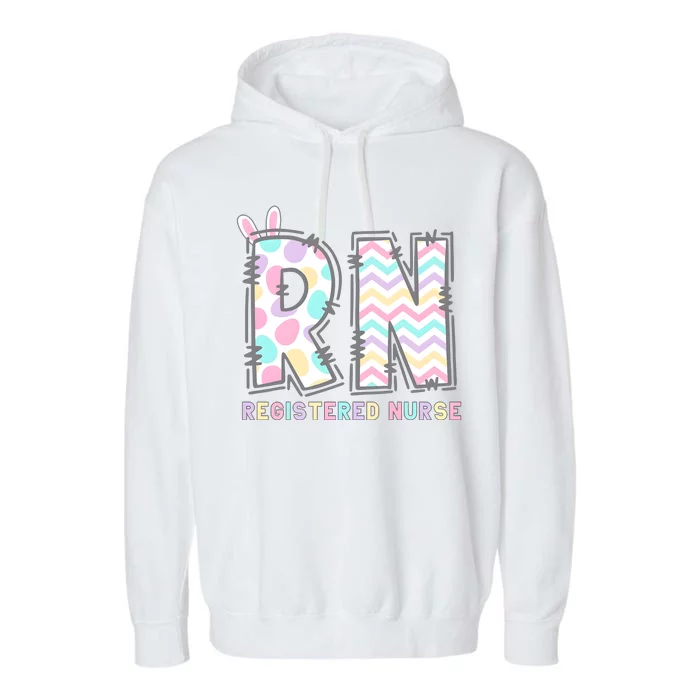 Registered Nurse Easter Day Garment-Dyed Fleece Hoodie