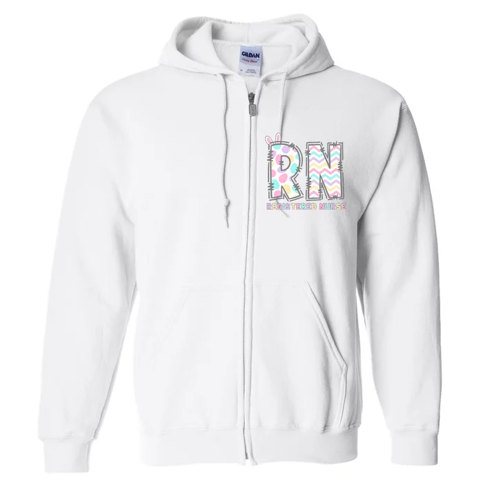 Registered Nurse Easter Day Full Zip Hoodie