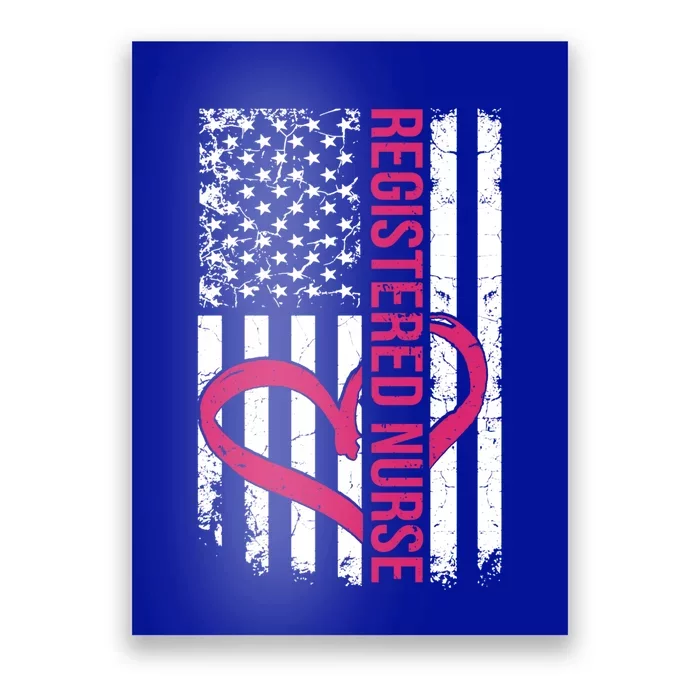 Registered Nurse Flag Rn Gift Poster