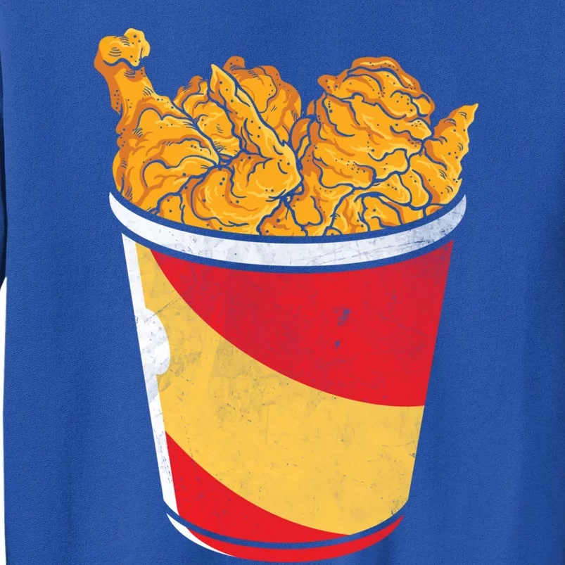 Retro National Fried Chicken Day Funny Fast Food Lover Gift Sweatshirt