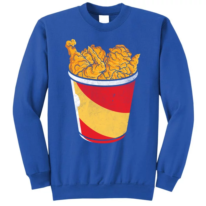 Retro National Fried Chicken Day Funny Fast Food Lover Gift Sweatshirt