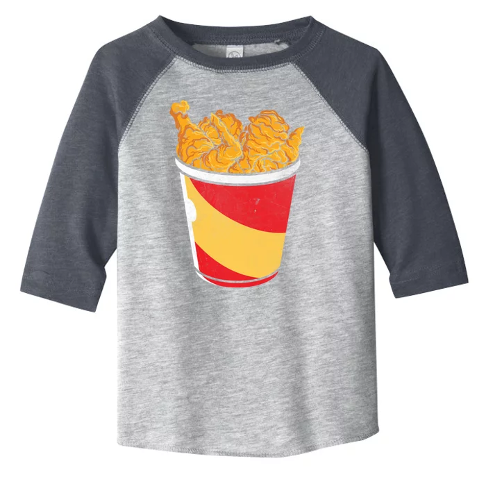 Retro National Fried Chicken Day Funny Fast Food Lover Gift Toddler Fine Jersey T-Shirt