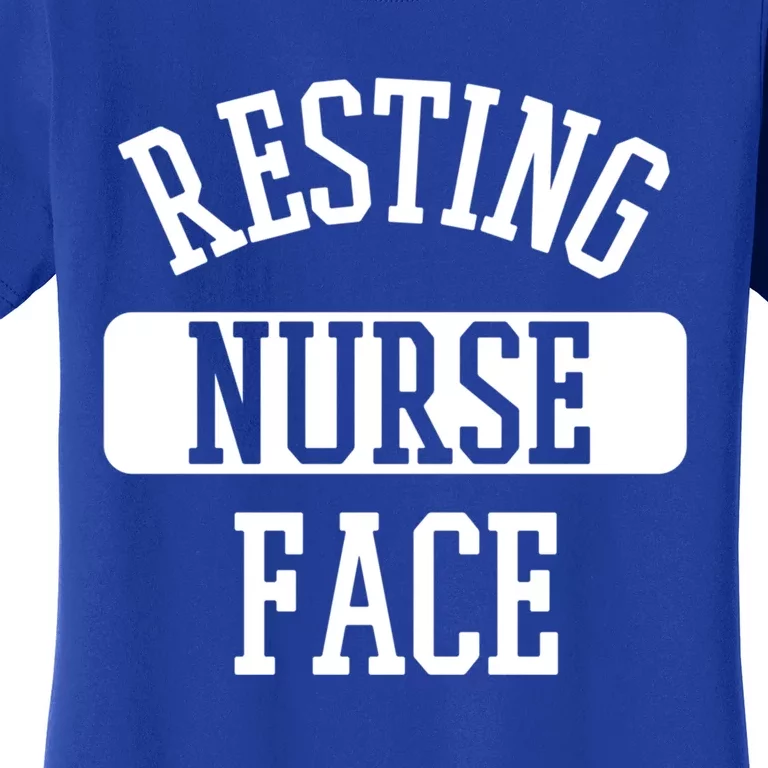 Resting Nurse Face Cath Lab Nursing Tech Heartbeat Clinic Meaningful Gift Women's T-Shirt