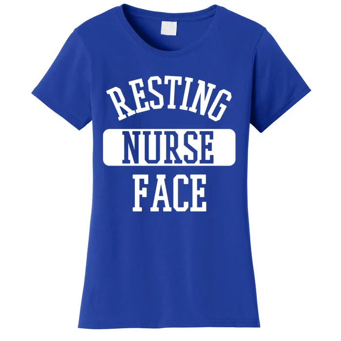 Resting Nurse Face Cath Lab Nursing Tech Heartbeat Clinic Meaningful Gift Women's T-Shirt