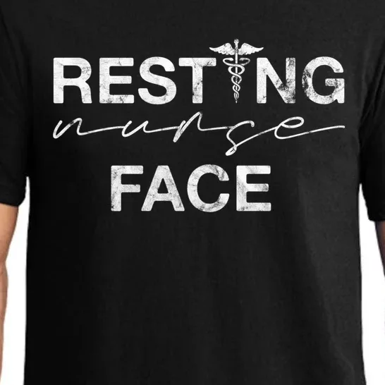 Resting Nurse Face Funny Nurse Sarcastic Gift Pajama Set