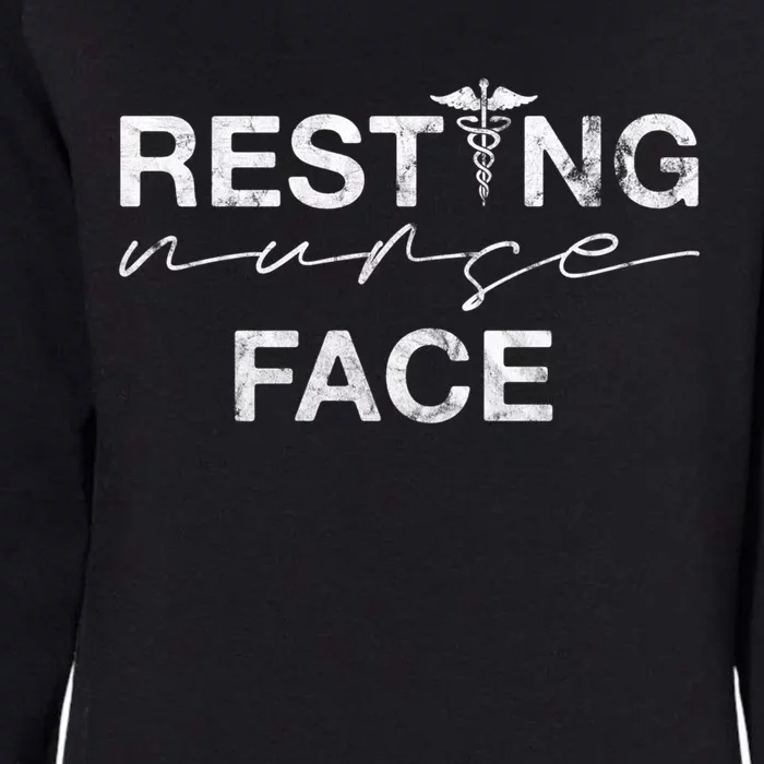 Resting Nurse Face Funny Nurse Sarcastic Gift Womens California Wash Sweatshirt