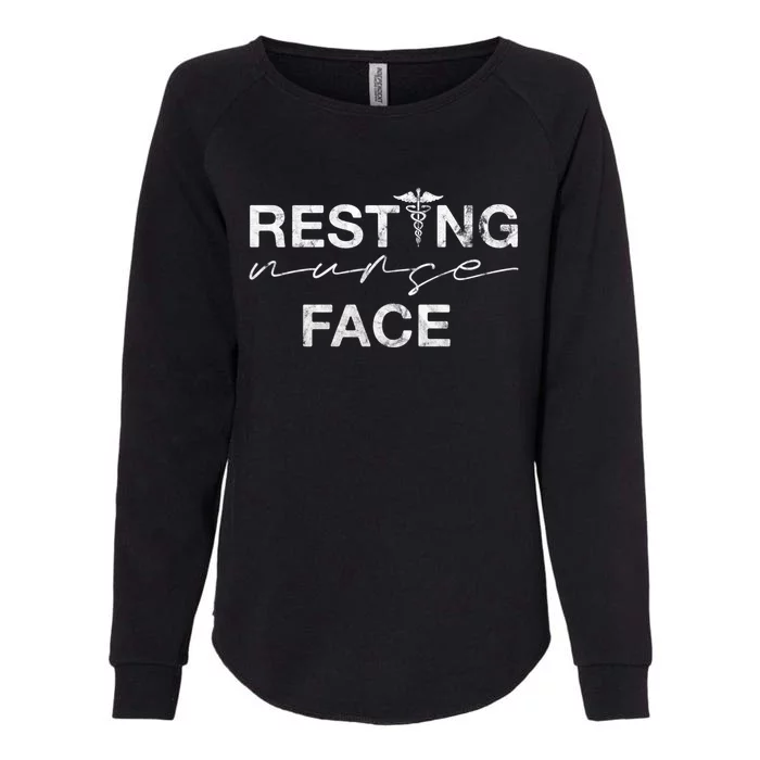 Resting Nurse Face Funny Nurse Sarcastic Gift Womens California Wash Sweatshirt