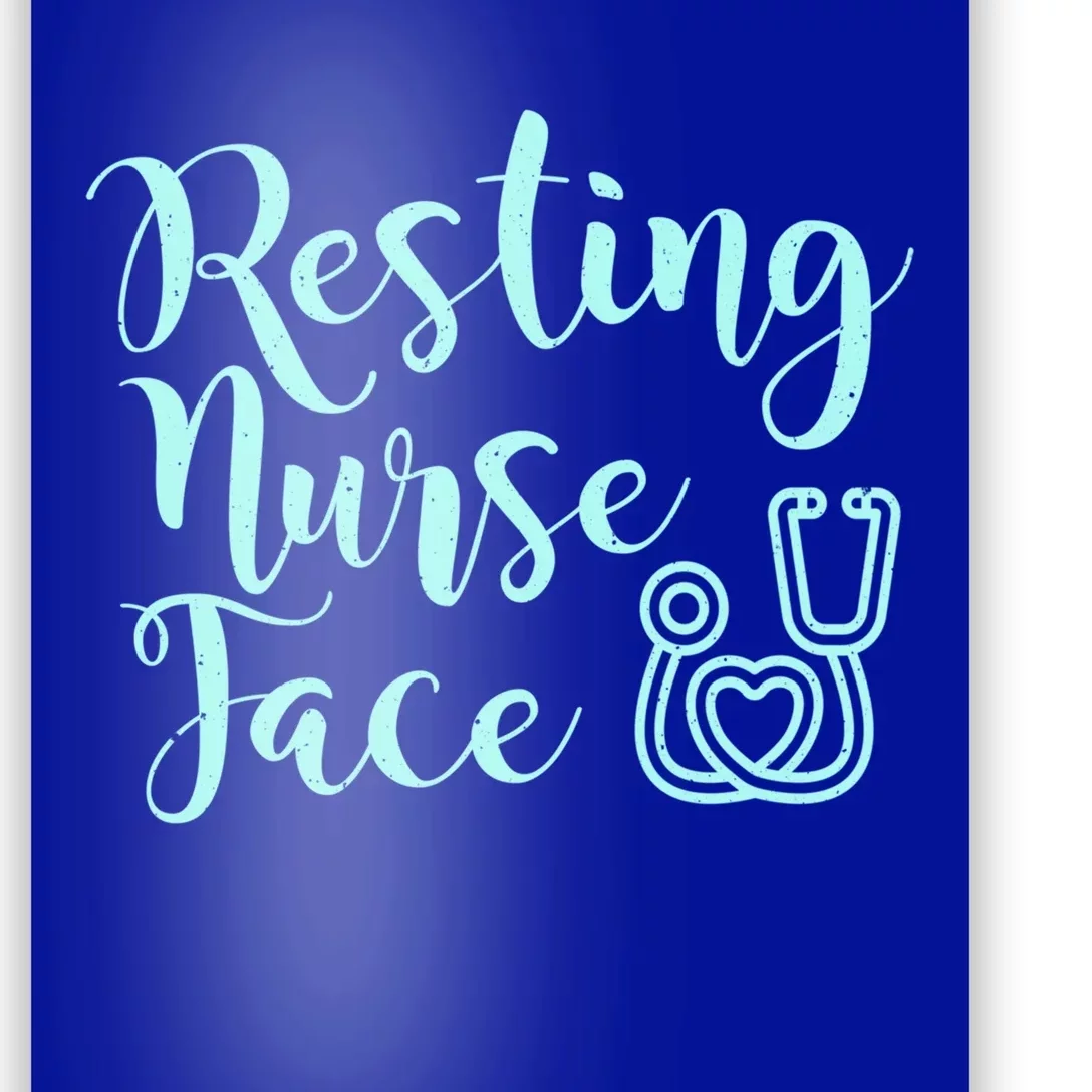 Resting Nurse Face Gift Funny Nurse Gift Poster