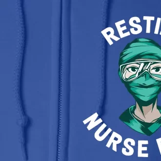 Resting Nurse Face Gift Full Zip Hoodie