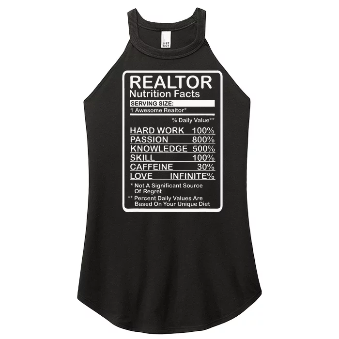 Realtor Nutrition Facts Women’s Perfect Tri Rocker Tank