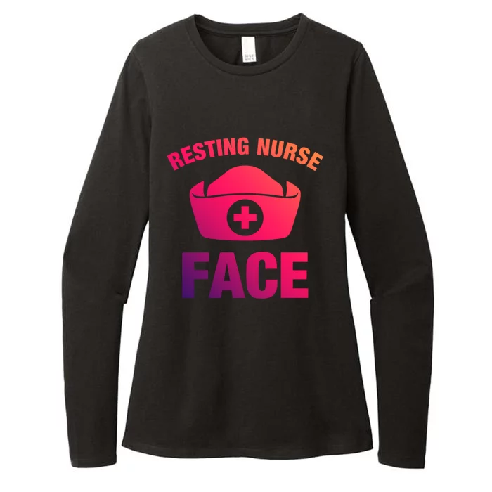 Resting Nurse Face Gift Womens CVC Long Sleeve Shirt