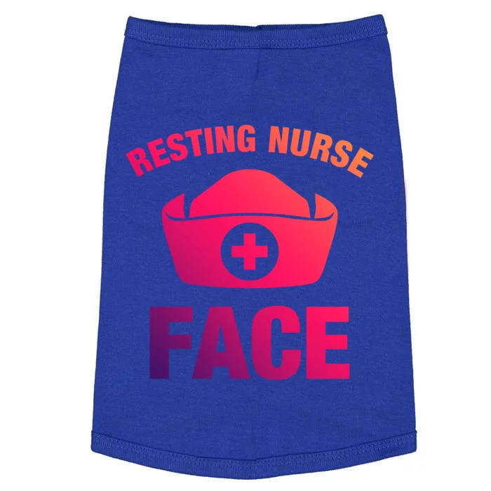 Resting Nurse Face Gift Doggie Tank