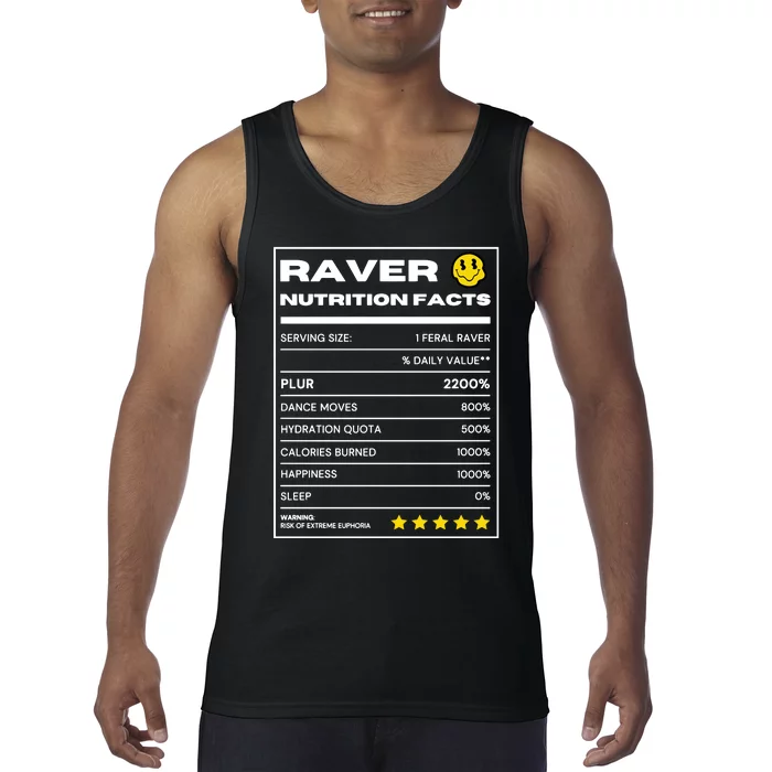 Raver Nutrition Facts Tank Top