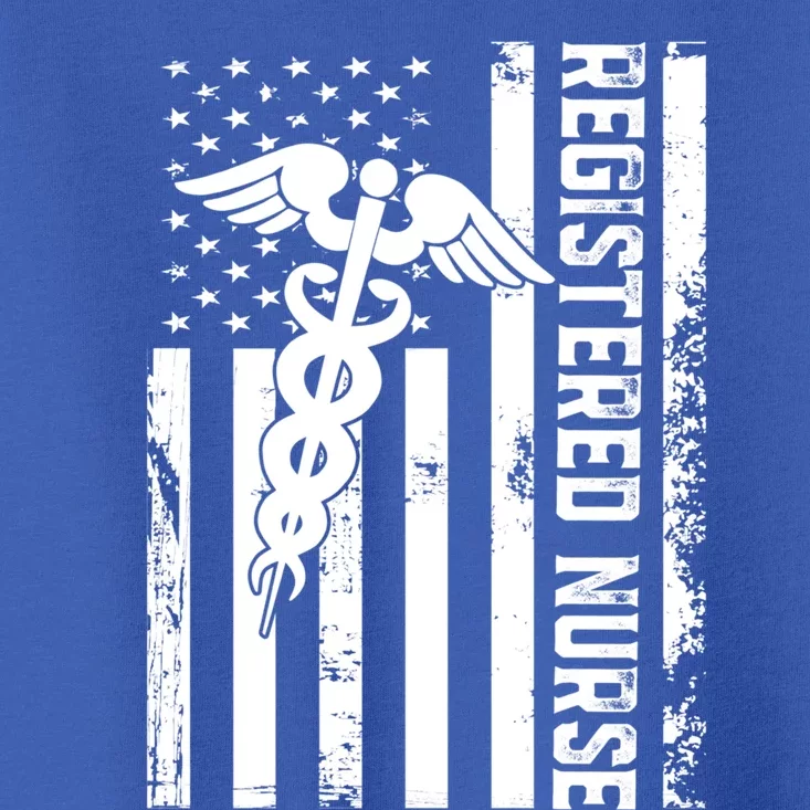 Registered Nurse Flag America Flag Nursing Patriotic Nurse Gift Toddler T-Shirt