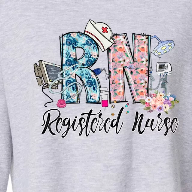 Registered Nurse For Student Nurse Rn Gift Cropped Pullover Crew