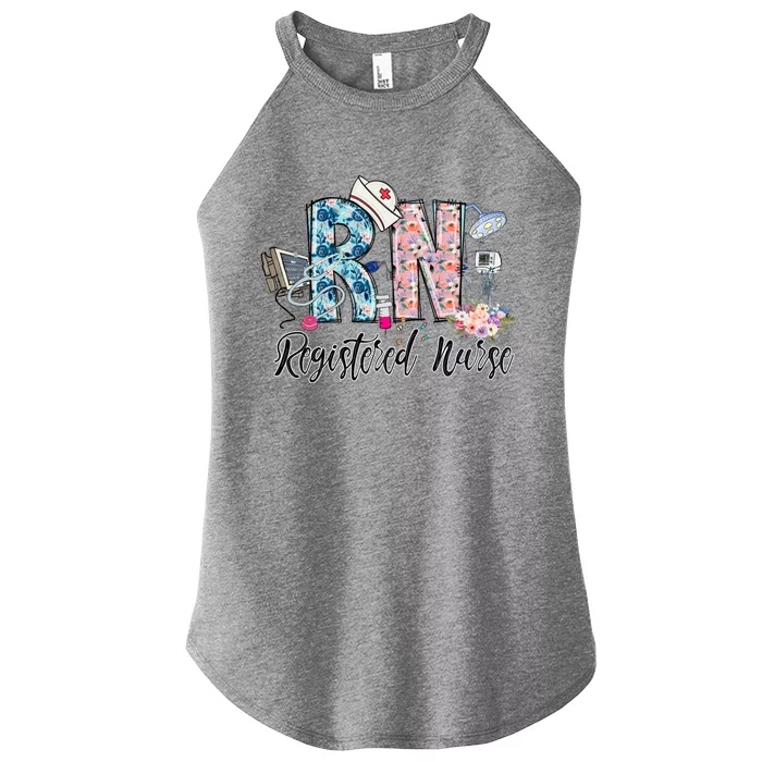 Registered Nurse For Student Nurse Rn Gift Women’s Perfect Tri Rocker Tank