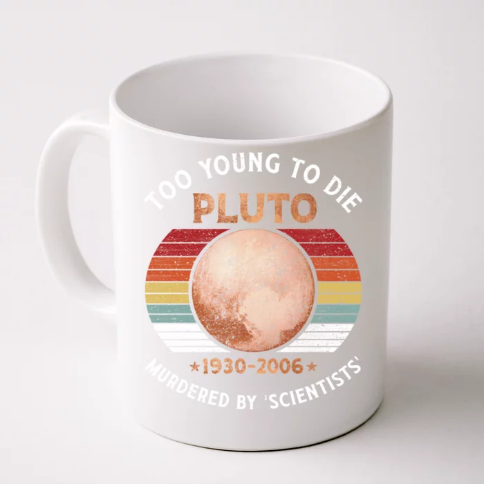 Retro Never Forget Pluto Great Gift Vintage Planet Funny Science Gift Front & Back Coffee Mug