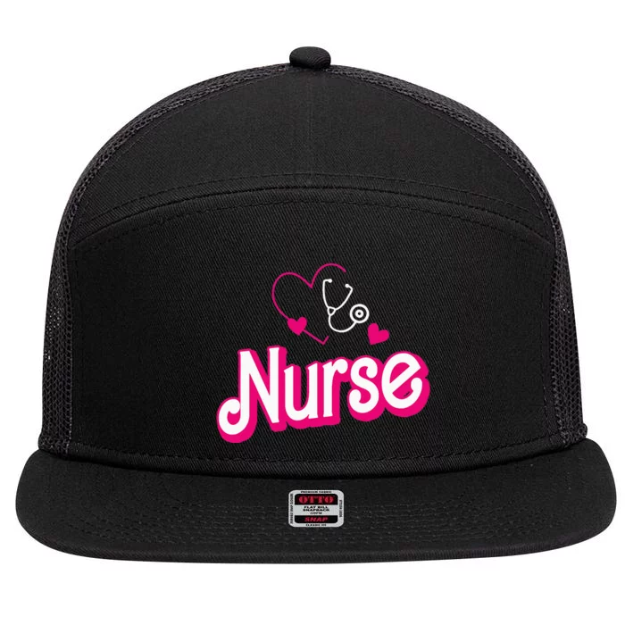 Retro Nurse Gifts Nurse Week Gifts Funny Nurse 7 Panel Mesh Trucker Snapback Hat