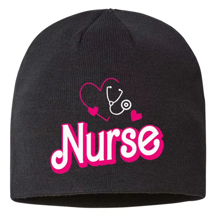 Retro Nurse Gifts Nurse Week Gifts Funny Nurse 8 1/2in Sustainable Knit Beanie