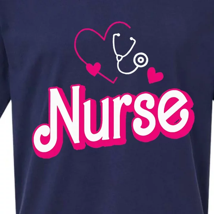 Retro Nurse Gifts Nurse Week Gifts Funny Nurse Sueded Cloud Jersey T-Shirt