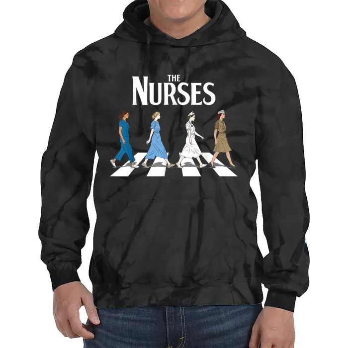 Retro Nurse Gifts Nurse Week Funny Nurse Tie Dye Hoodie