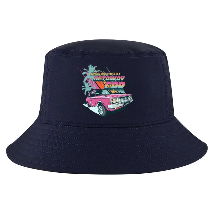 Retro Nothing Good Starts In A Getaway Car Cool Comfort Performance Bucket Hat