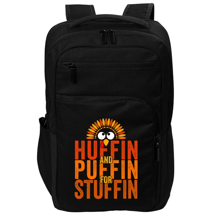 Run Now Gobble Later Funny Thanksgiving Day Race Turkey Trot Impact Tech Backpack