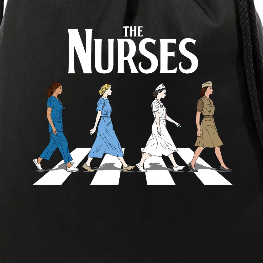 Retro Nurse Gifts Nurse Week Gifts Funny Nurse Drawstring Bag