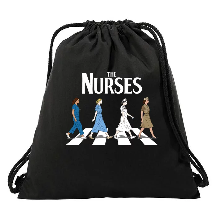 Retro Nurse Gifts Nurse Week Gifts Funny Nurse Drawstring Bag