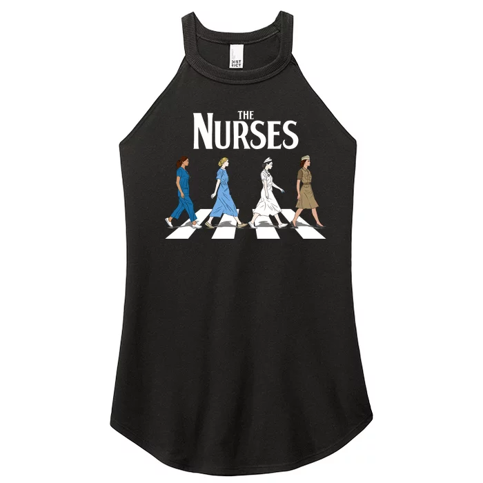 Retro Nurse Gifts Nurse Week Gifts Funny Nurse Women’s Perfect Tri Rocker Tank