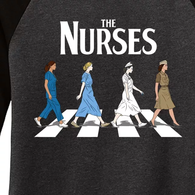 Retro Nurse Gifts Nurse Week Gifts Funny Nurse Women's Tri-Blend 3/4-Sleeve Raglan Shirt