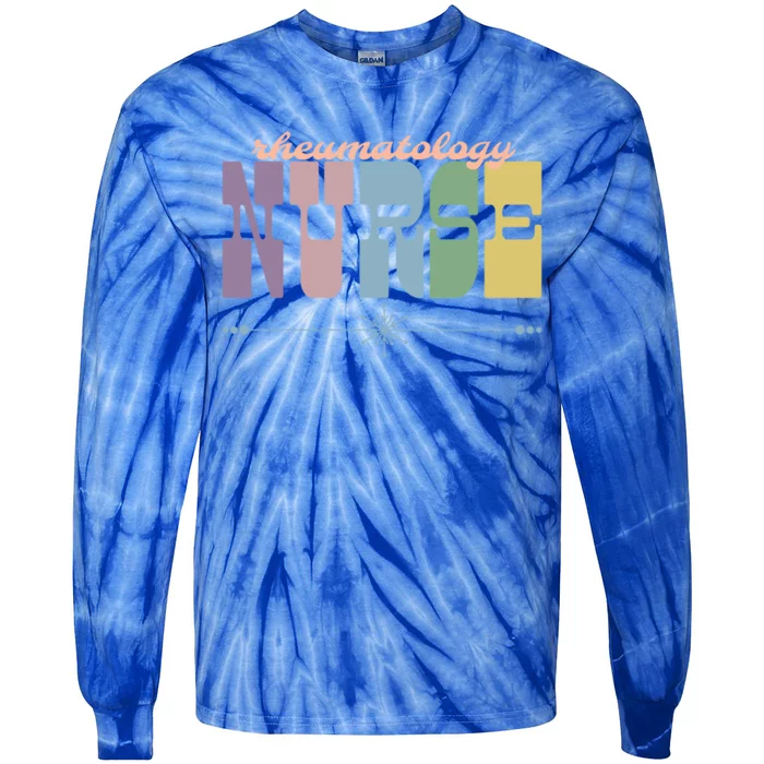 Rheumatology Nurse Gift Nursing Squad Appreciation Lupus Gift Tie-Dye Long Sleeve Shirt