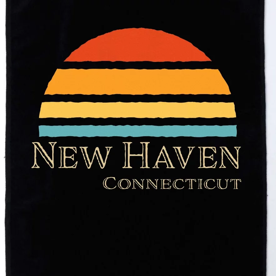 Retro New Haven Connecticut Platinum Collection Golf Towel