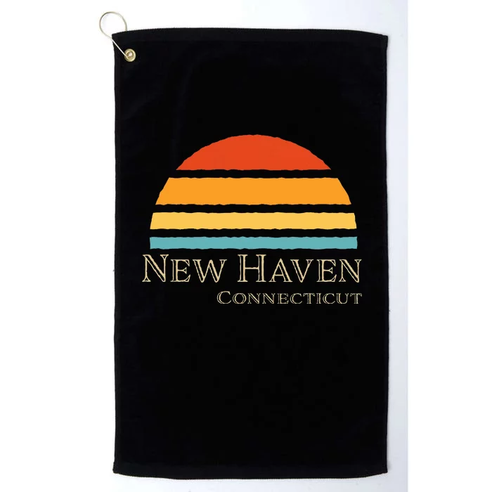 Retro New Haven Connecticut Platinum Collection Golf Towel