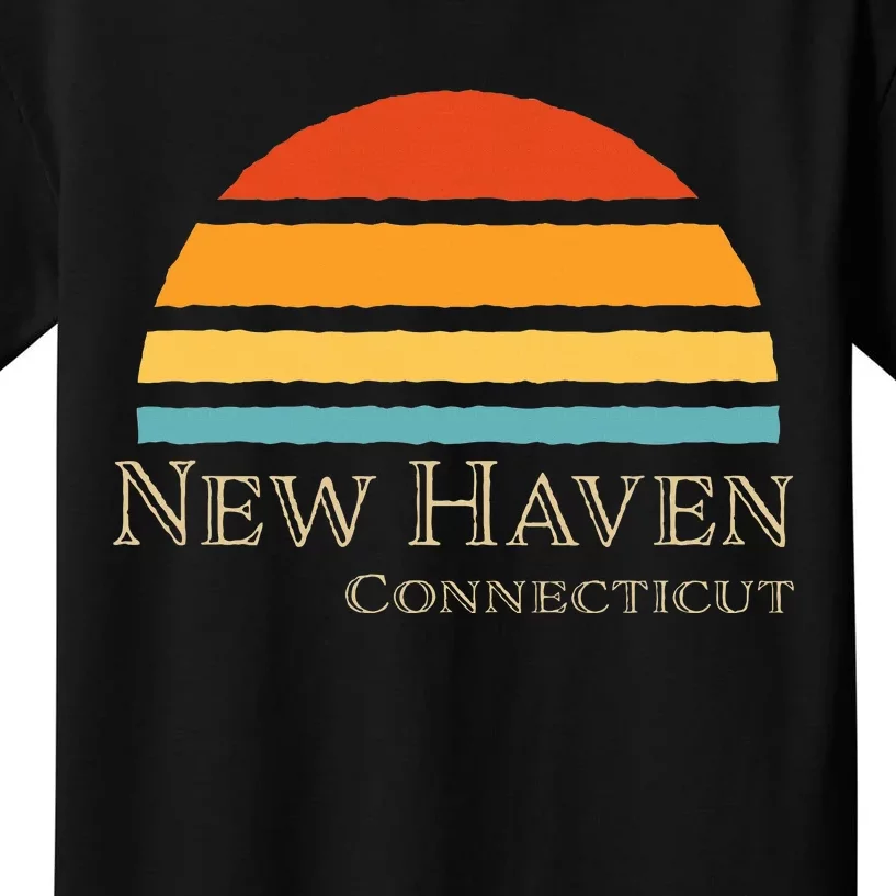 Retro New Haven Connecticut Kids T-Shirt