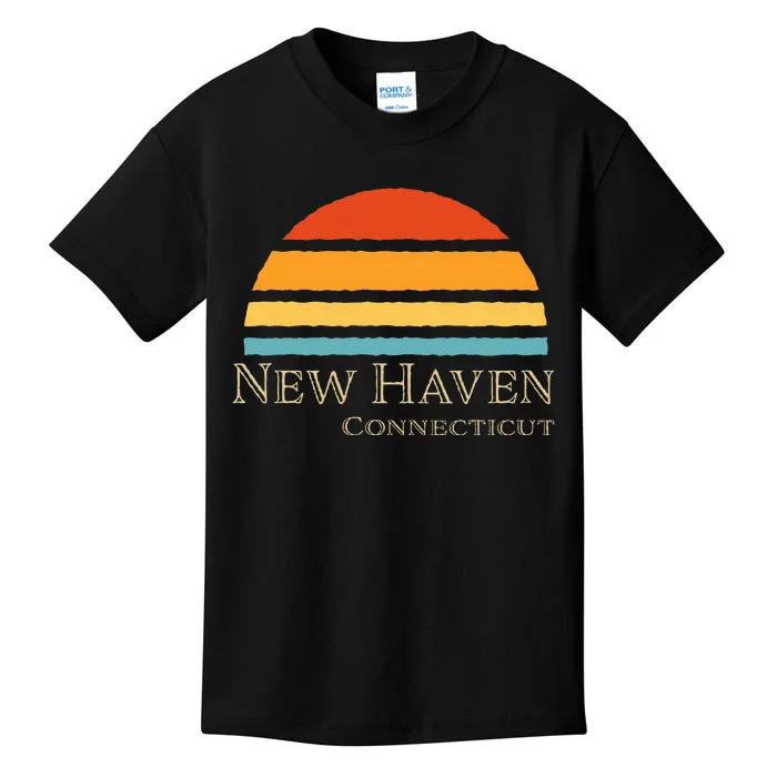 Retro New Haven Connecticut Kids T-Shirt