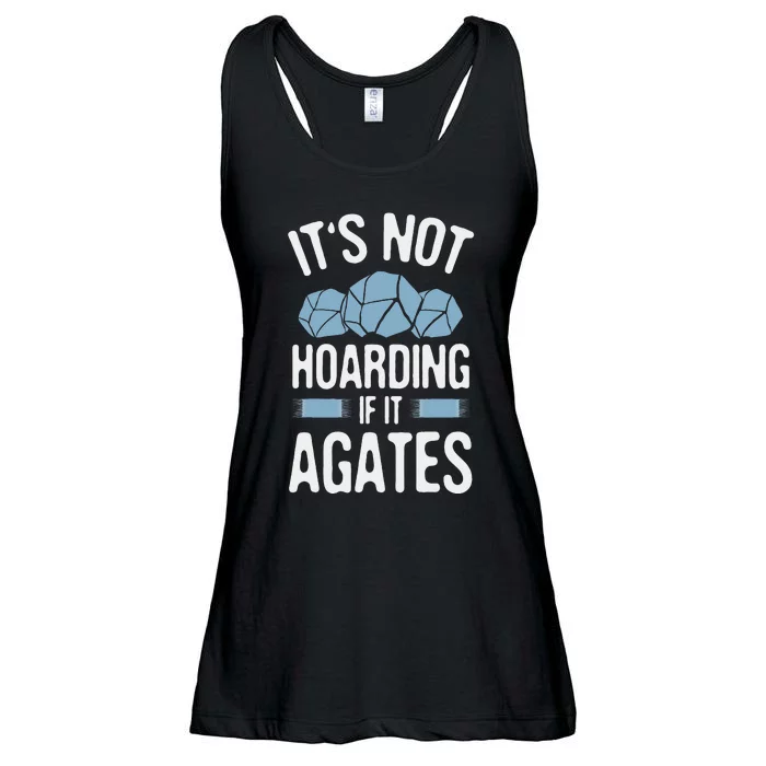 Rockhounding Not Hoarding If It Agates Geology Rocks Ladies Essential Flowy Tank